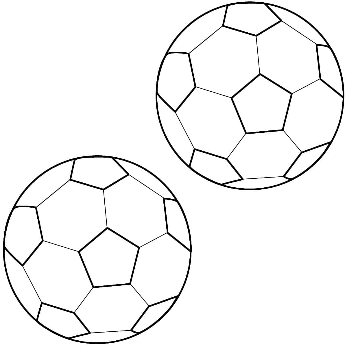 Desenho deBolas de Futebol para colorir