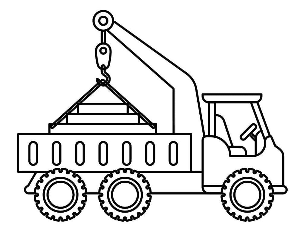 Desenho deBom Guindaste para colorir