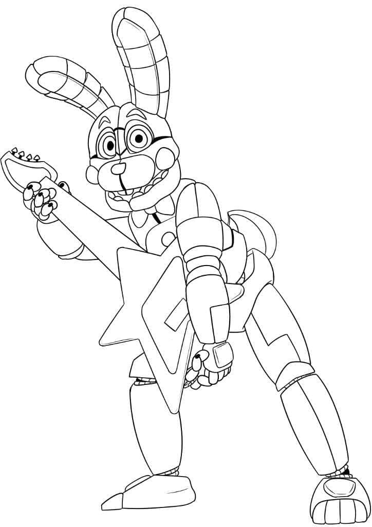 Desenho deBonnie de FNAF para colorir