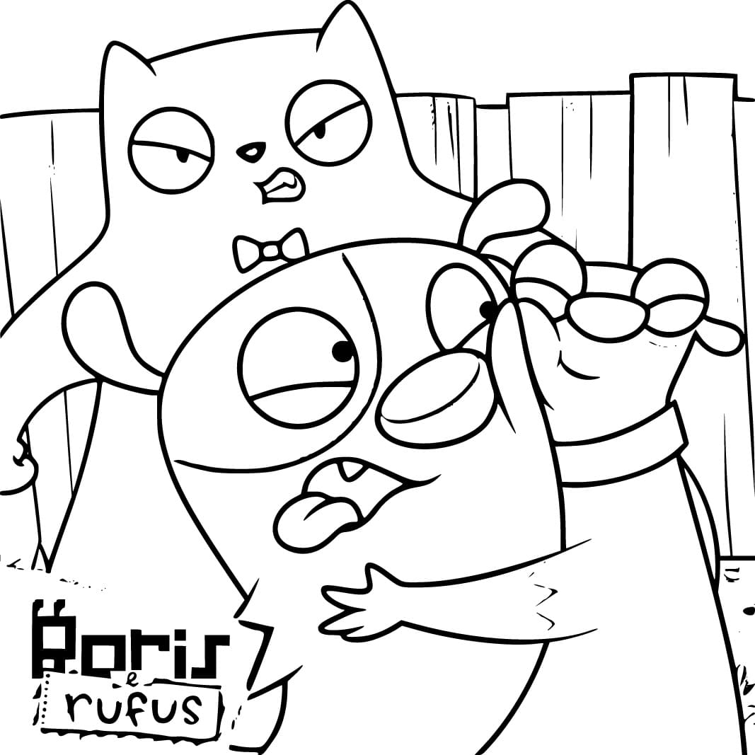 Desenho deBoris e Rufus 7 para colorir