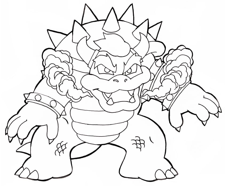 Desenho deBowser 1 para colorir