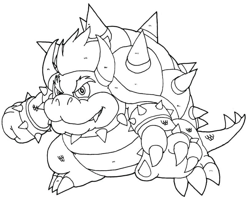 Desenho deBowser 2 para colorir