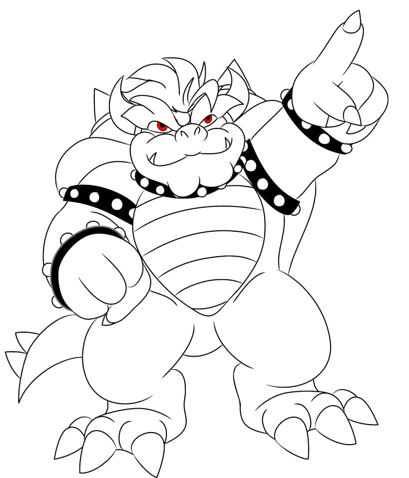 Desenho deBowser 4 para colorir