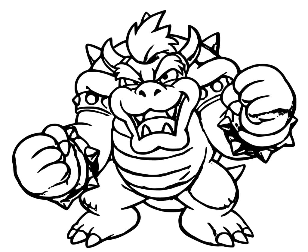 Desenho deBowser 5 para colorir