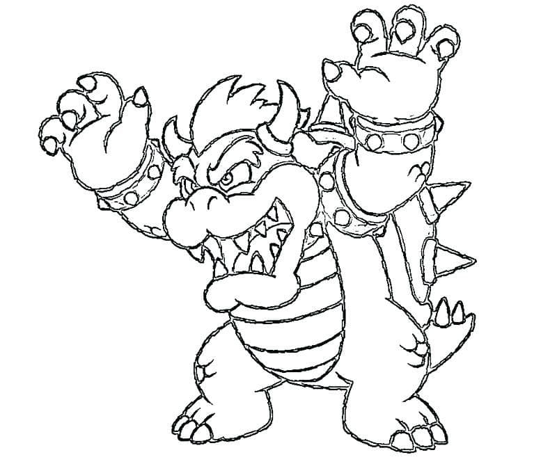 Desenho deBowser 8 para colorir