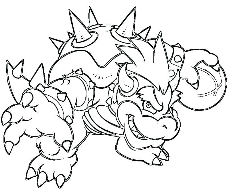 Desenho deBowser 9 para colorir