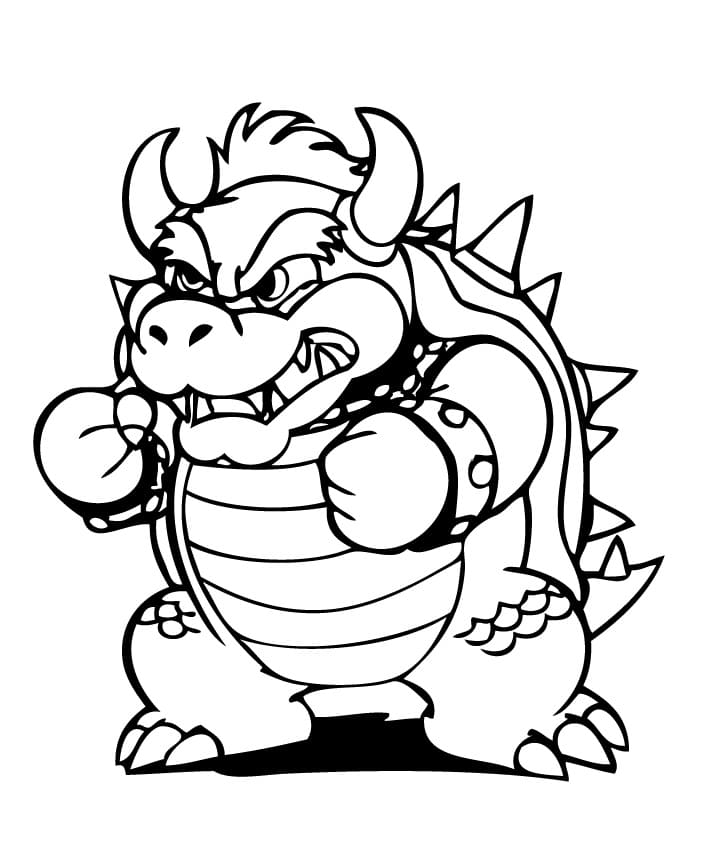 Desenho deBowser Gratuito para colorir