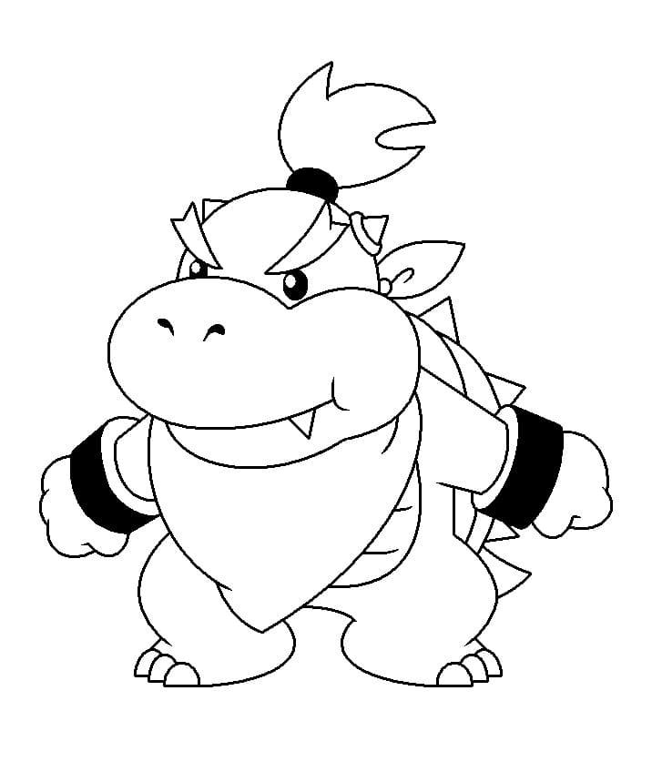 Desenho deBowser Jr Bonito para colorir