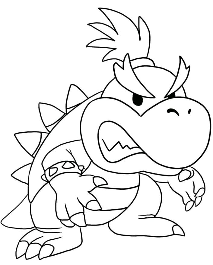 Desenho deBowser Jr para colorir