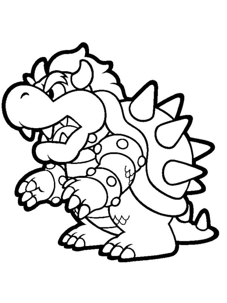 Desenhos de Bowser para colorir