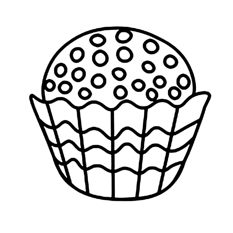 Desenho deBrigadeiro Grátis Para Crianças para colorir