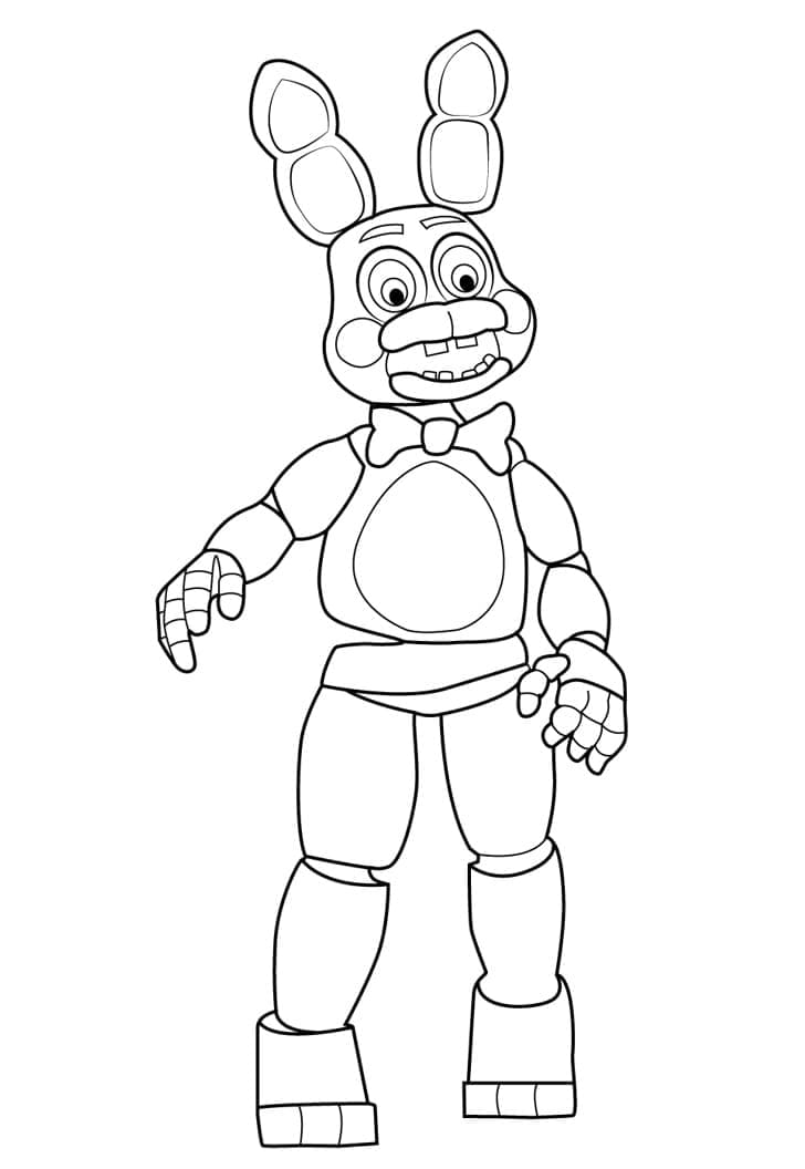 Desenho deBrinquedo Bonnie de FNAF para colorir