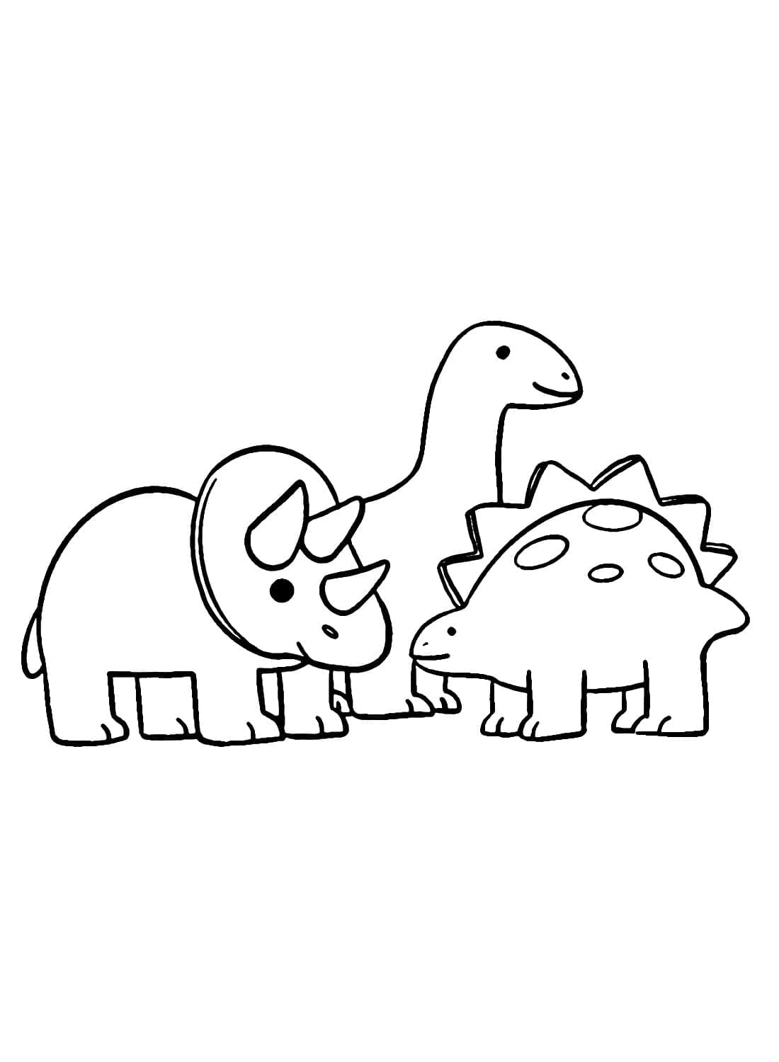 Desenho deBrinquedos Dinossauros para colorir