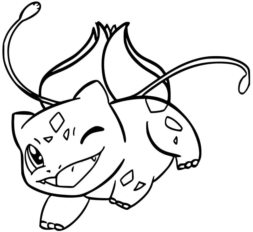 Desenho deBulbasaur Feliz para colorir