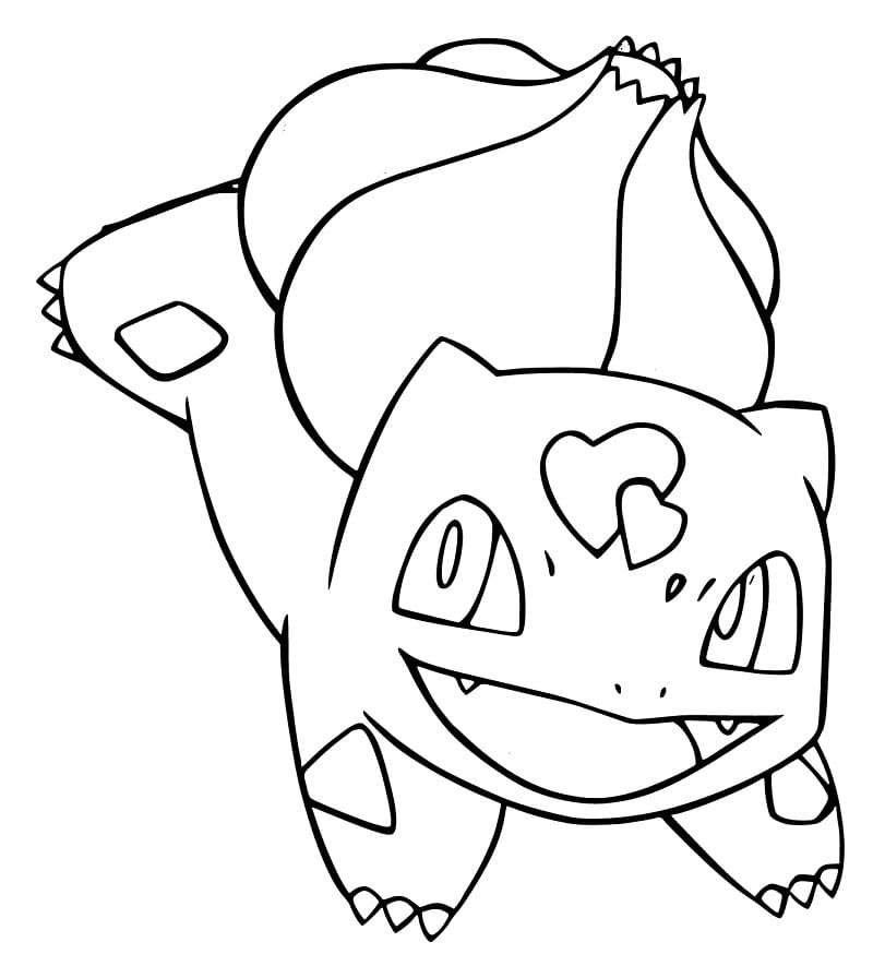 Desenho deBulbasaur Fofo para colorir