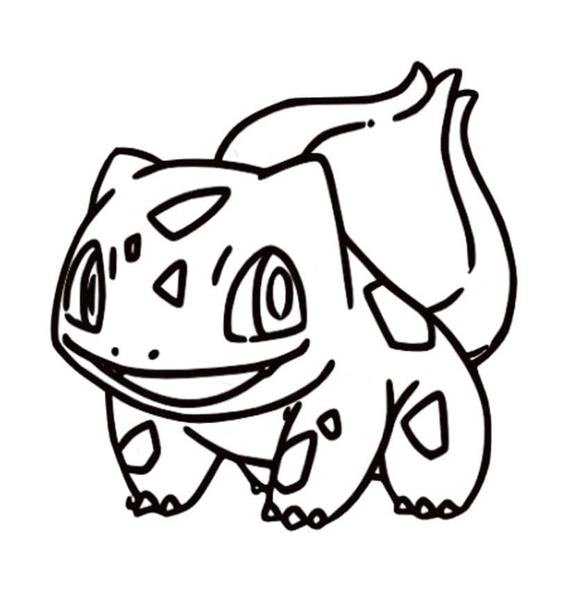 Desenho deBulbasaur Sorridente para colorir