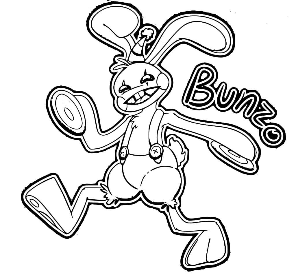 Desenhos de Bunzo Bunny (Poppy Playtime) para colorir