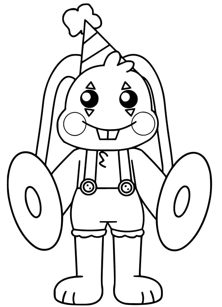 Desenho deBunzo Bunny de Poppy Playtime para colorir