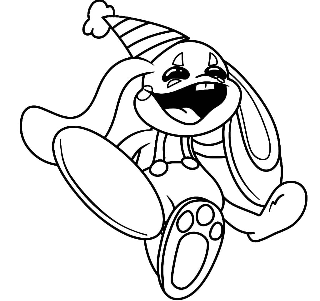 Desenho deBunzo Bunny Rindo para colorir