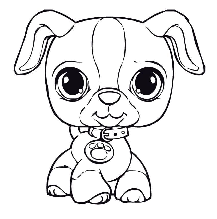 Desenho deCachorrinho 2 para colorir