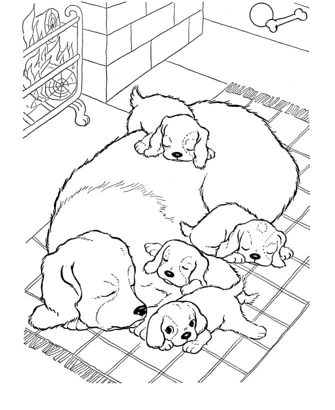 Desenho deCachorrinho 8 para colorir