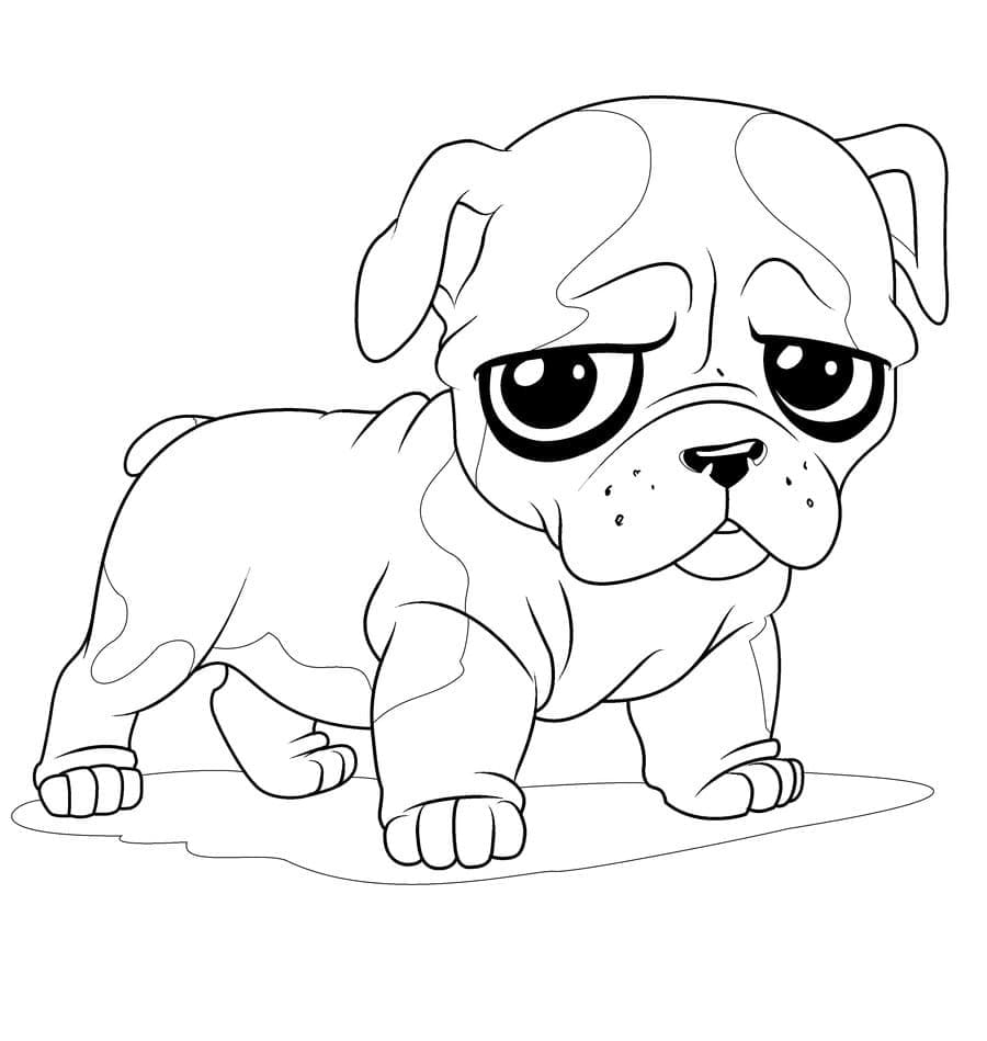 Desenho deCachorrinho Grátis para colorir