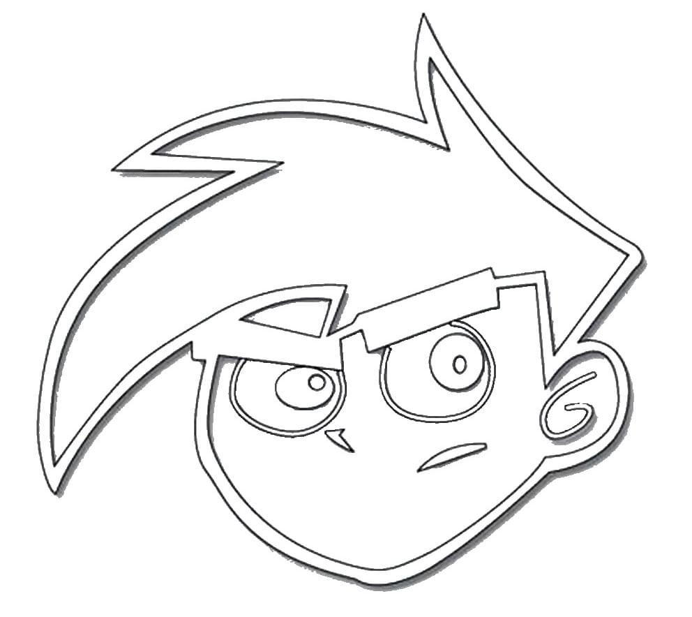 Desenho deCara de Danny Phantom para colorir