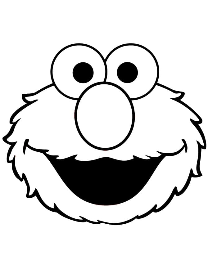 Desenho de Cara de Elmo para colorir