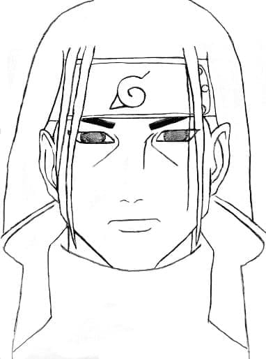 Desenho deCara de Hashirama Senju para colorir