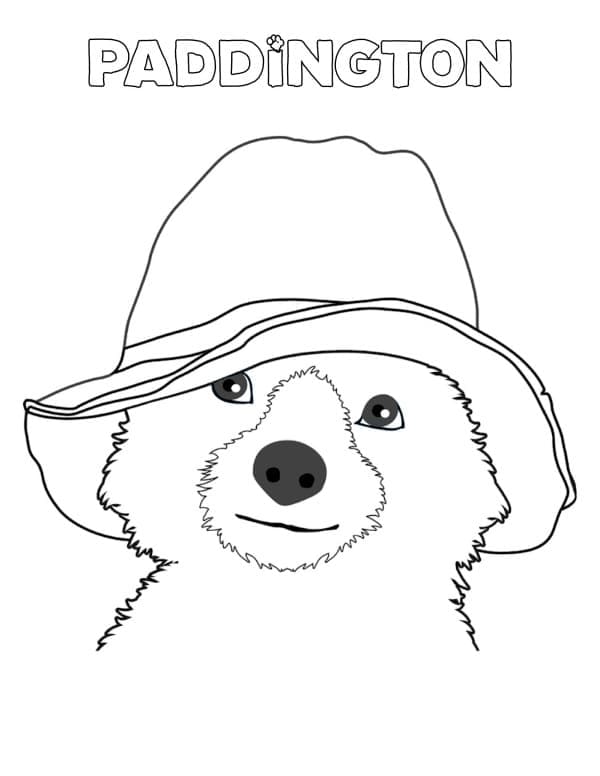 Desenho deCara de Paddington para colorir