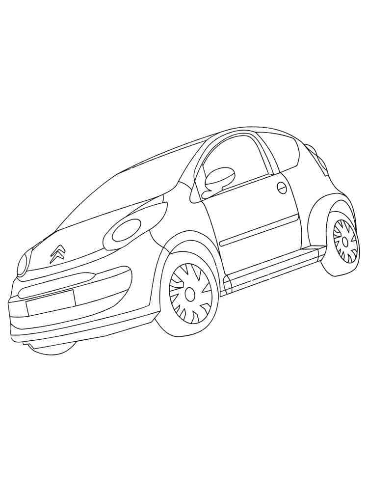 Desenho deCarro Citroen para colorir