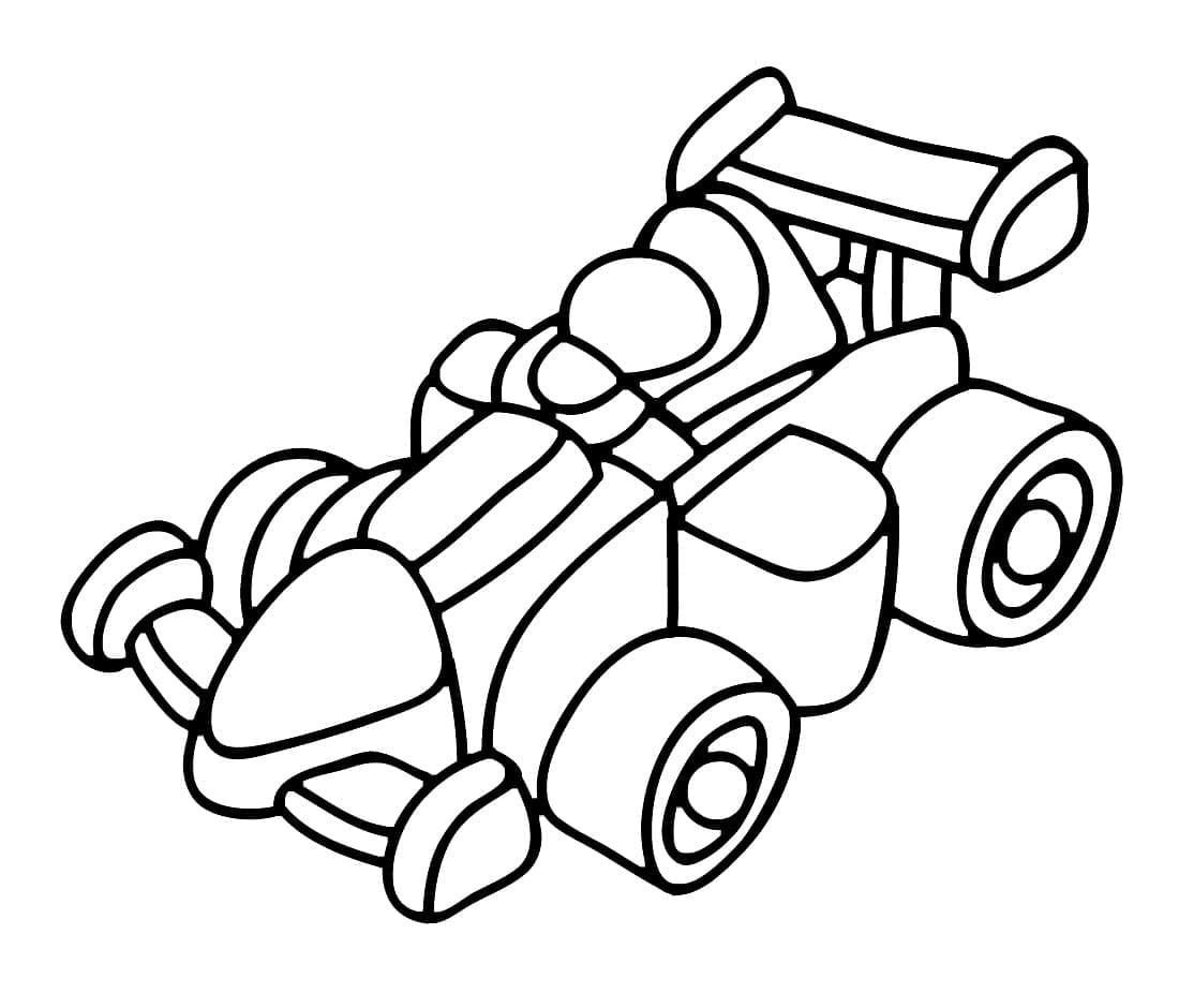 Desenho deCarro de Corrida de Brinquedo para colorir