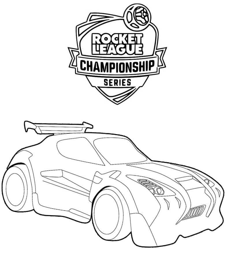 Desenhos de Rocket League para colorir