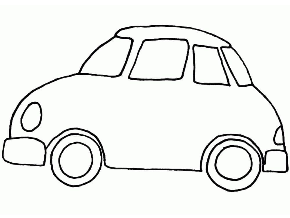 Desenho de Carro Simples para colorir