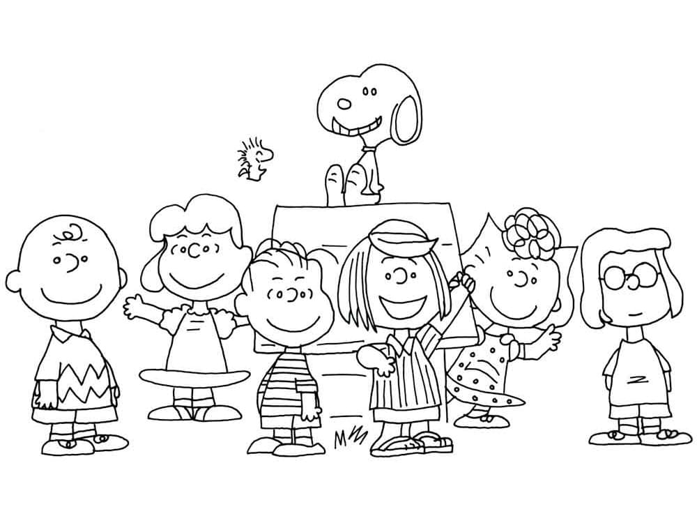 Desenho deCharlie Brown 4 para colorir