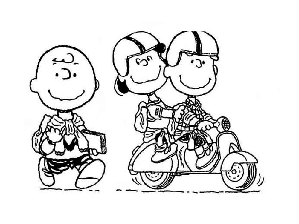 Desenho deCharlie Brown 5 para colorir