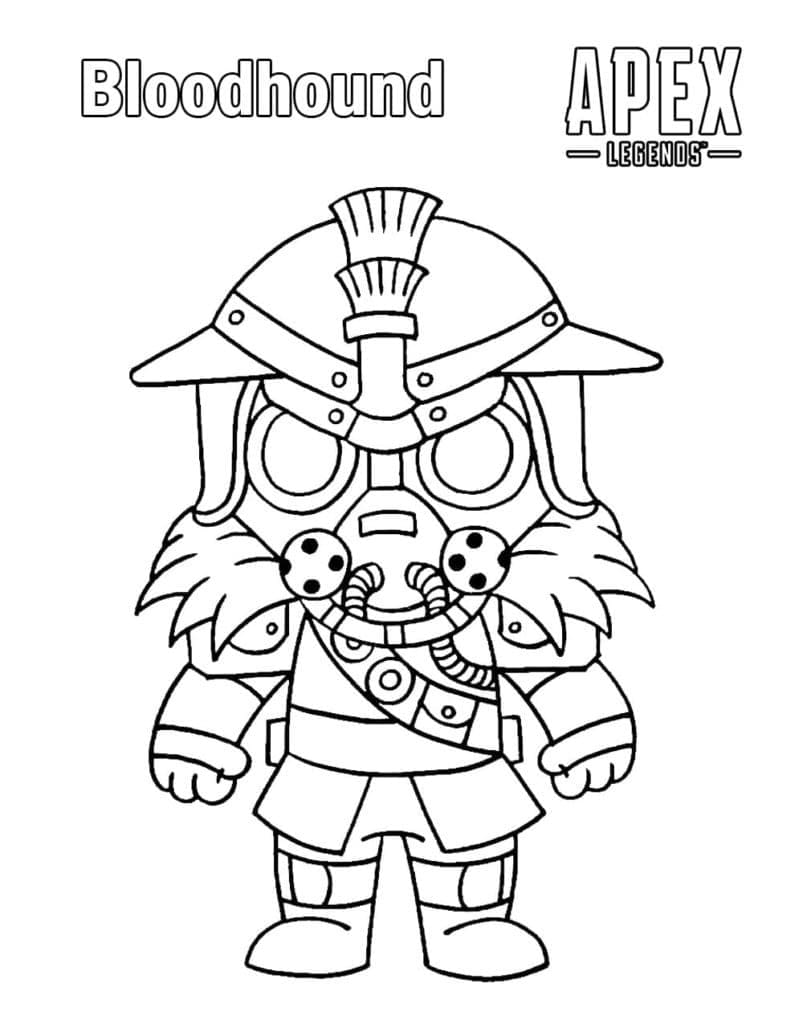 Desenho deChibi Bloodhound para colorir