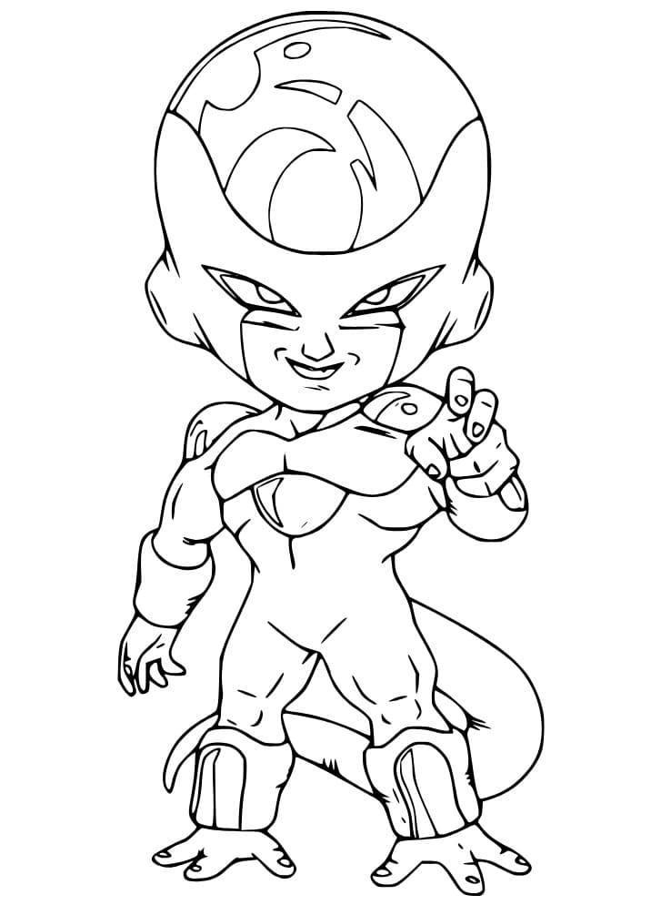 Desenho deChibi Freeza para colorir