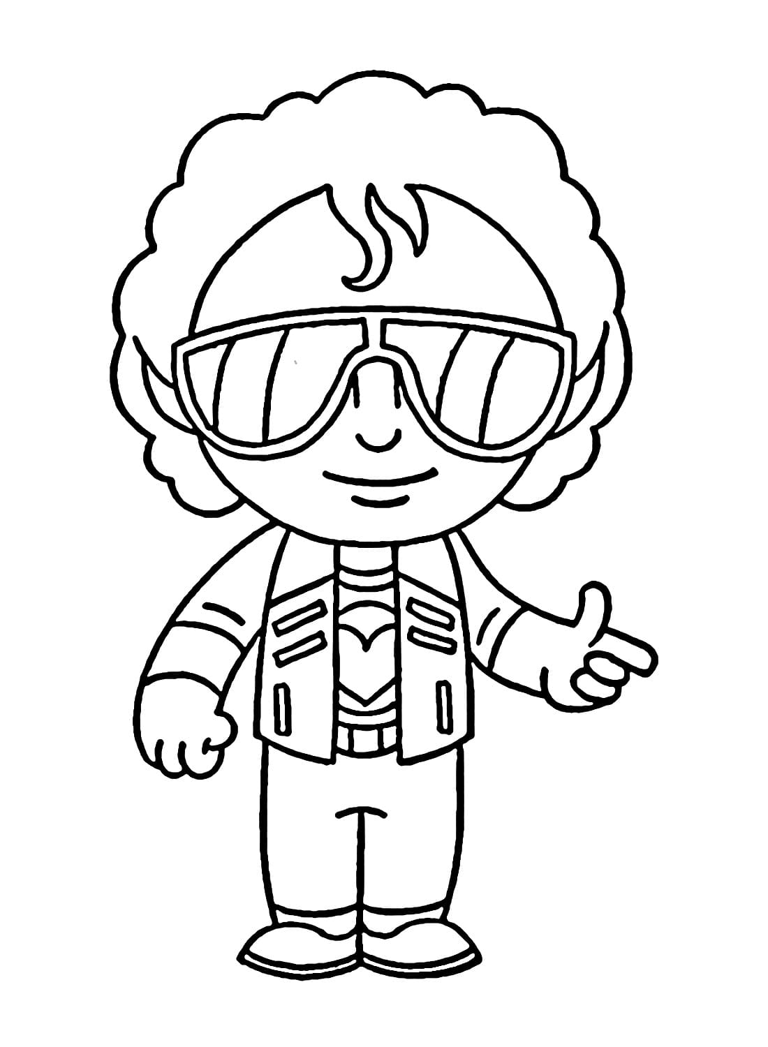 Desenho deChibi Michael Jackson para colorir