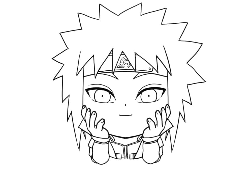 Desenho deChibi Minato Namikaze para colorir