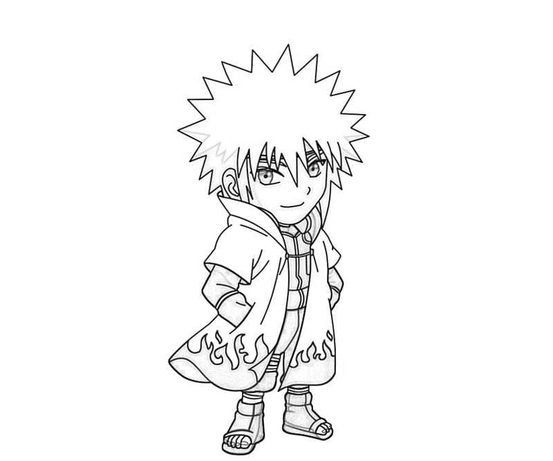 Desenho deChibi Minato para colorir