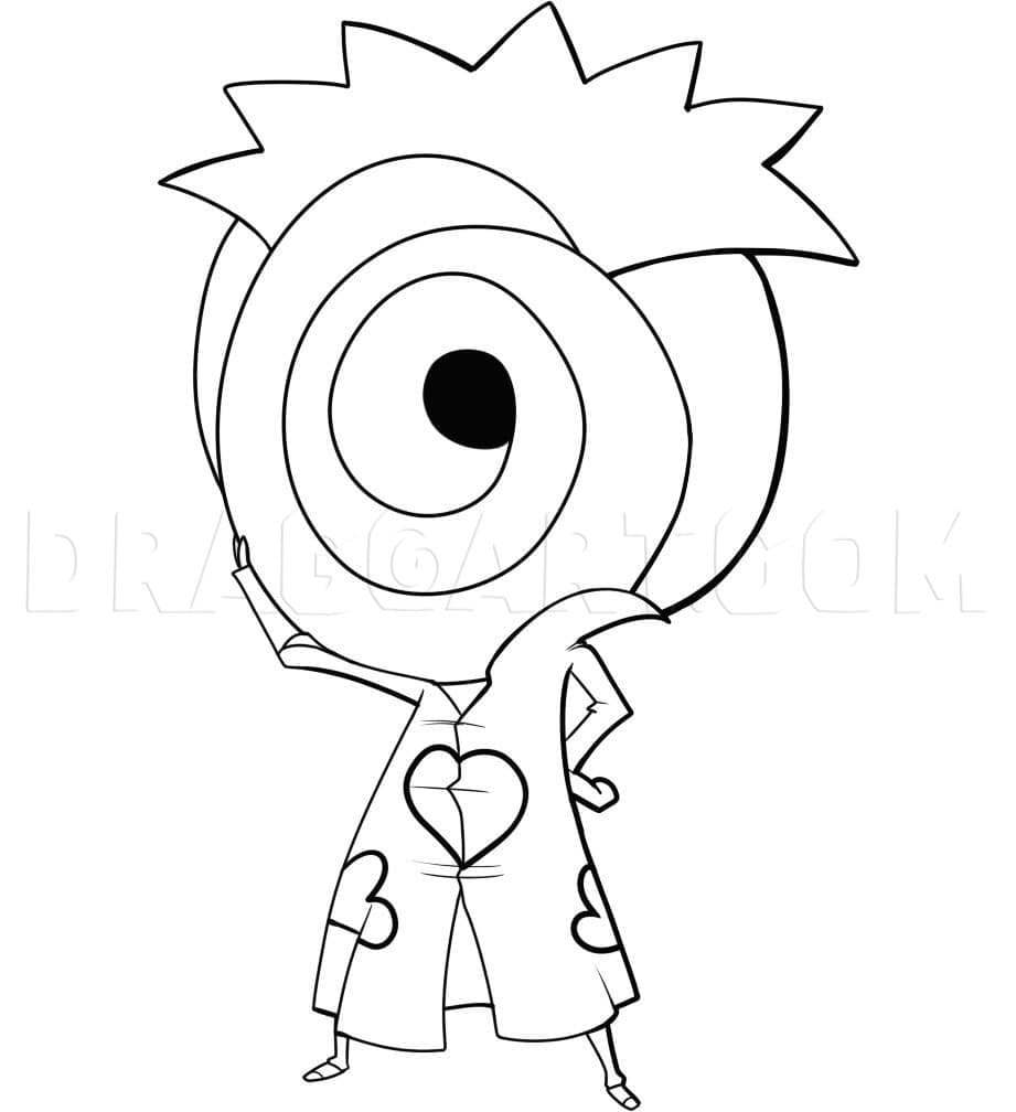 Desenho deChibi Tobi para colorir