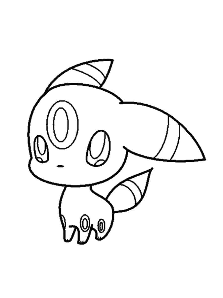 Desenho deChibi Umbreon para colorir