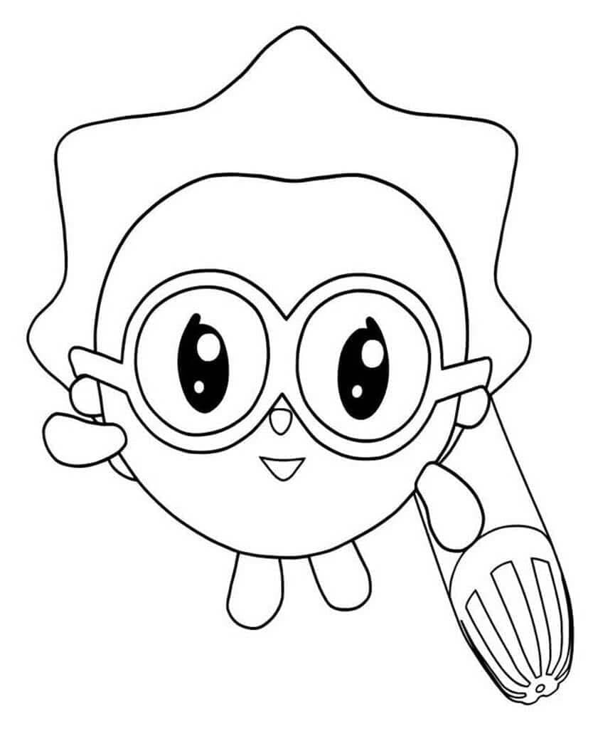 Desenho deChichi de Baby Riki para colorir