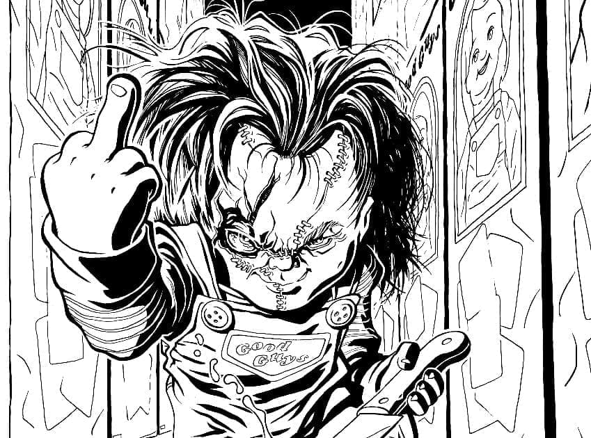 Desenho deChucky 1 para colorir