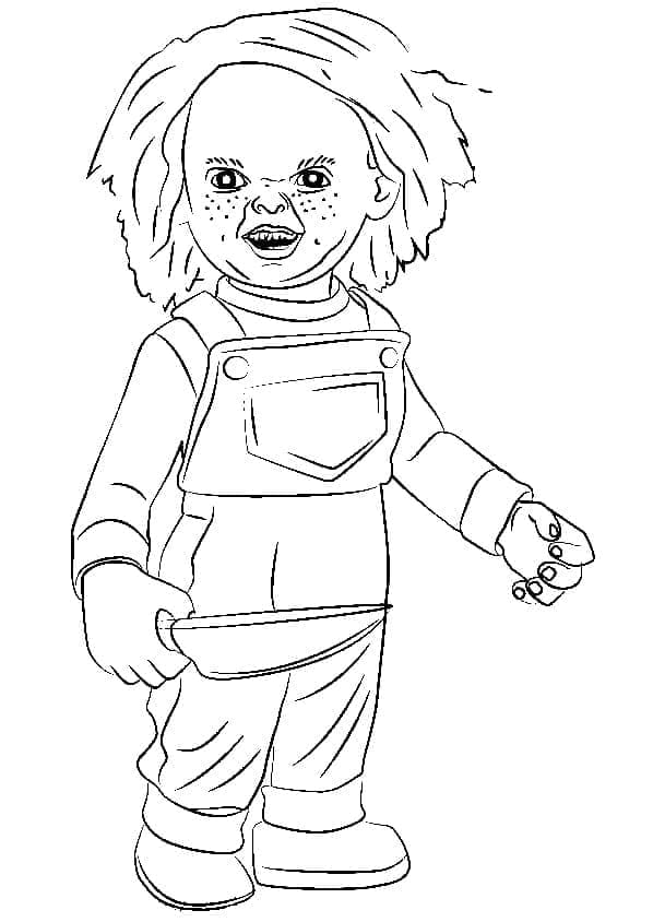 Desenho deChucky Brinquedo Assassino para colorir