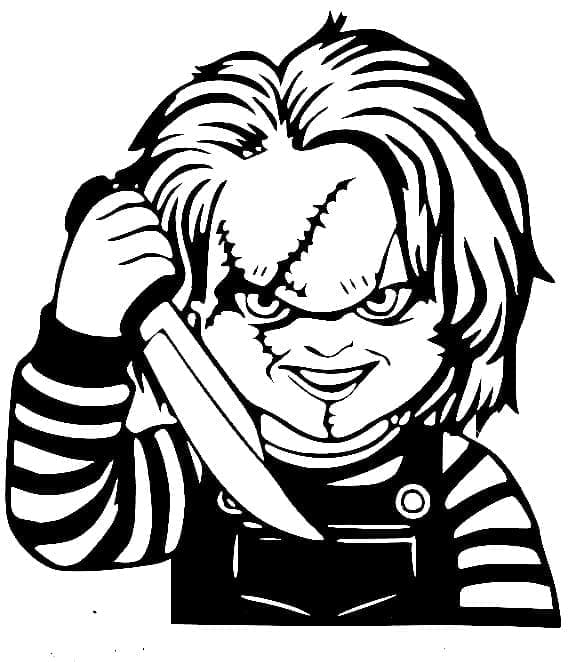 Desenhos de Chucky para colorir