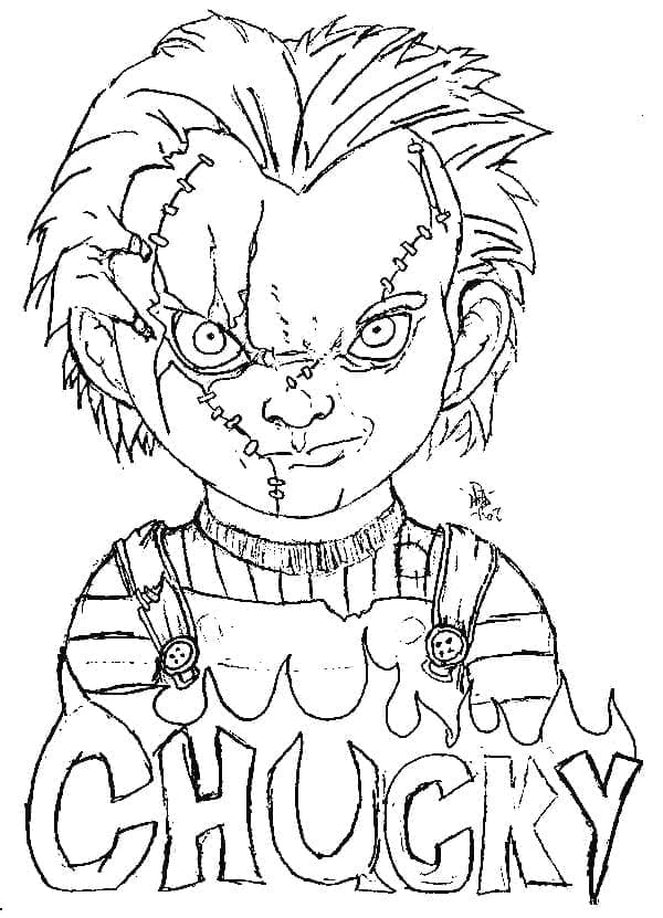 Desenho deChucky Imprimível para colorir