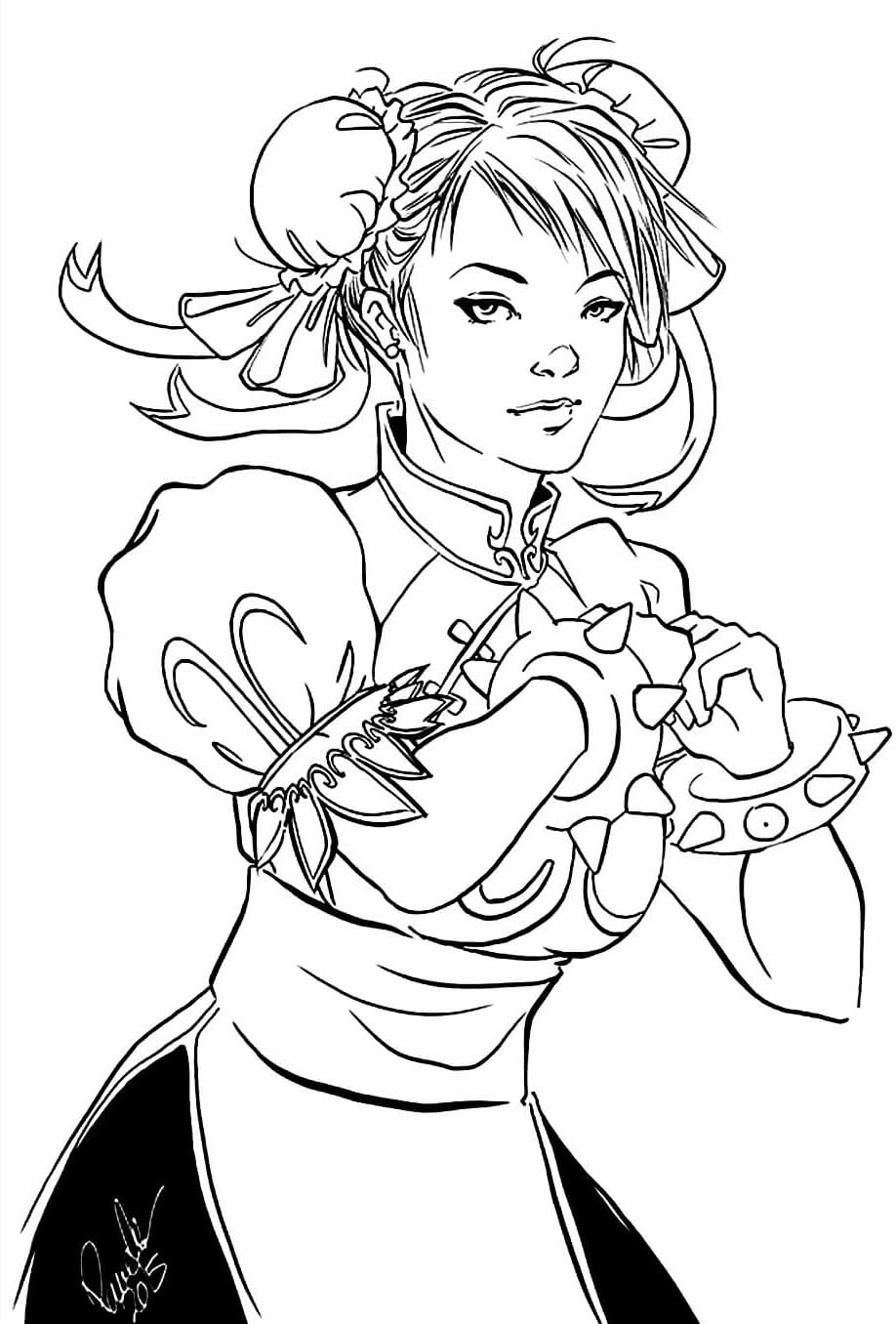 Desenho deChun Li Imprimível para colorir