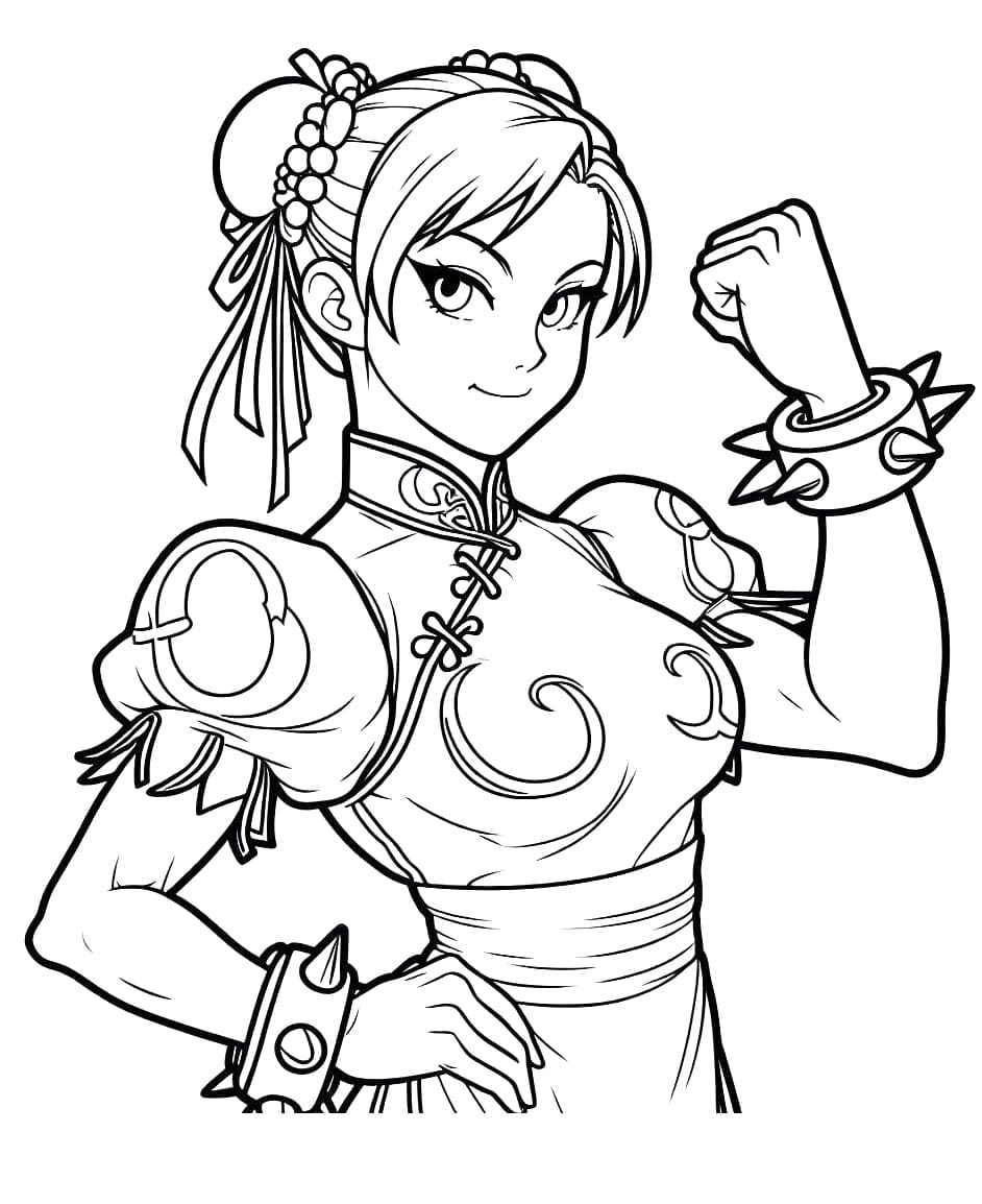 Desenhos de Chun Li para colorir